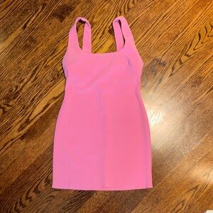 Bright Pink Sleeveless Bodycon Mini Dress